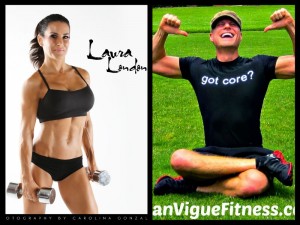 Laura London + Sean Vigue = 1 awesome Cardio Core Workout!